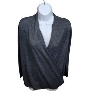 Motherhood Nursing Wrap Sweater, Women M, Pebbled Gray, Long Sleeve, EUC